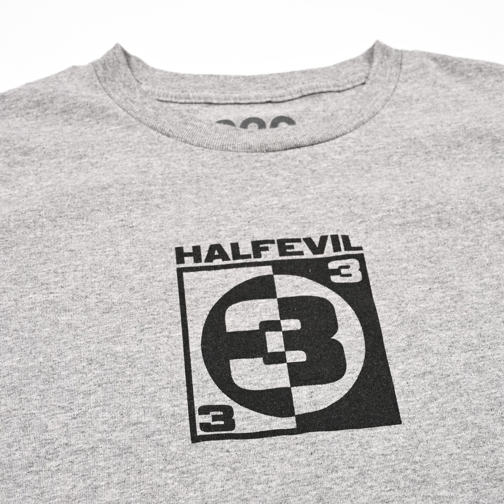 Half Evil 333 Logo Graphic T-shirt Men's Medium Gray Short Sleeve Skater Street